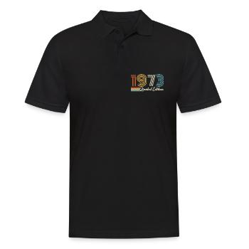 53rd birthday 1973 Born 1973 - Men's Polo Shirt - black - Front - Kai (181cm)