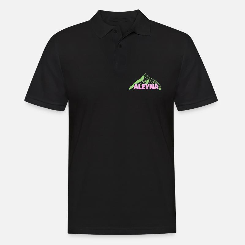 Berg Aley - Männer Poloshirt - Schwarz