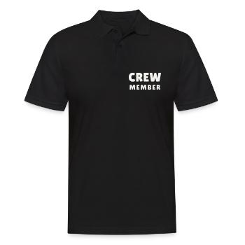 Crew Members Around Modern Team Staff Event Group - Men's Polo Shirt - black - Front - Kai (181cm)