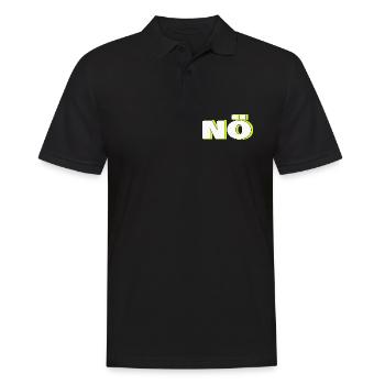 NO - Men's Polo Shirt - black - Front - Kai (181cm)