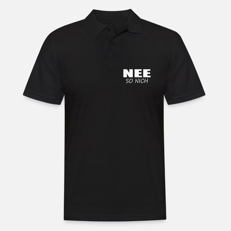 NON, PAS COMME ÇA - Polo Homme - noir
