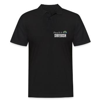 Stolzer Schwede, ich liebe Schweden - Männer Poloshirt - Schwarz - Vorne - Kai (181cm)