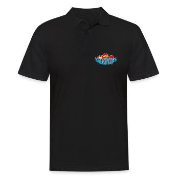 VALENTINE - Männer Poloshirt - Schwarz - Vorne - Kai (181cm)