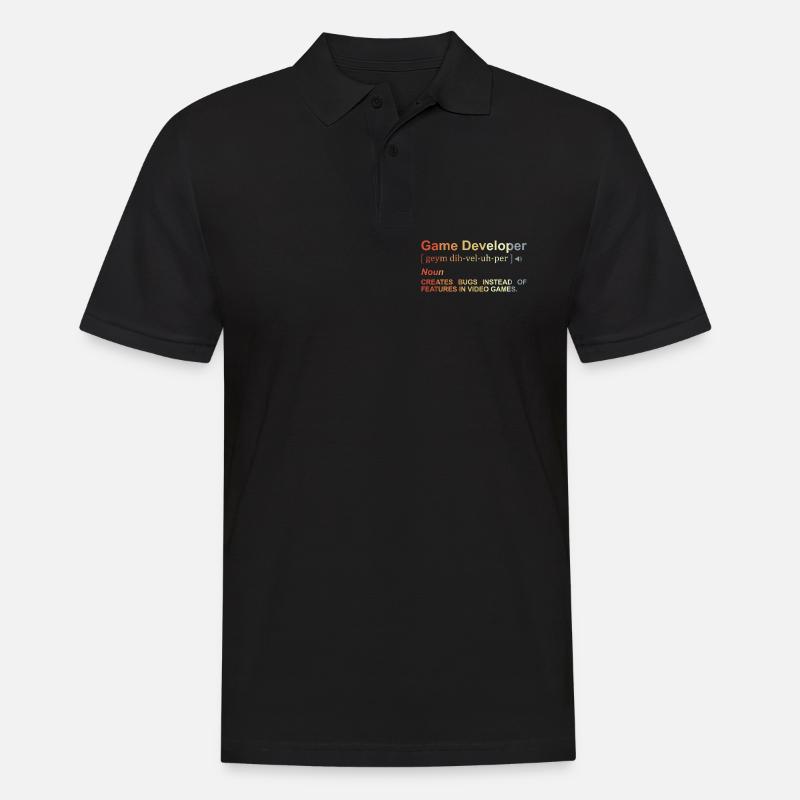 Game Developer Definition - Men's Polo Shirt - black