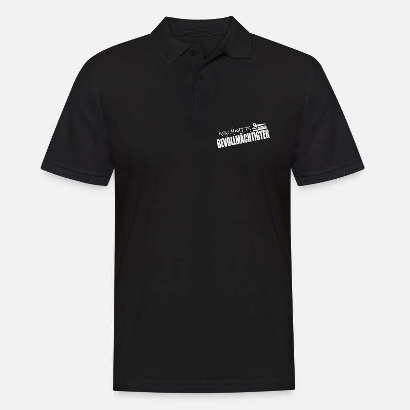 ABSCHNITTSBEVOLLMÄCHTIGTER - Männer Poloshirt - Schwarz