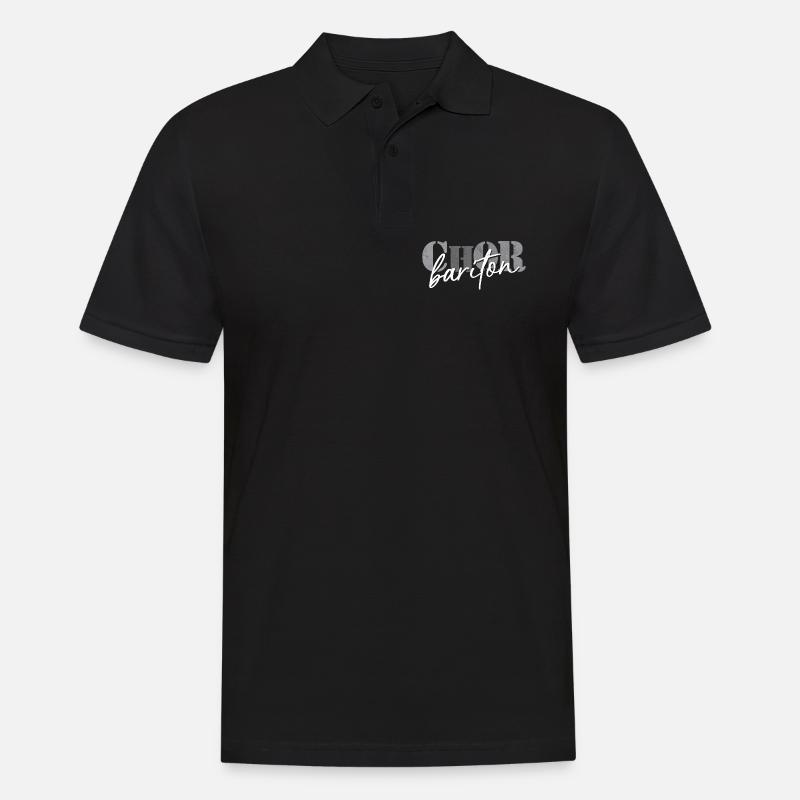 Chor Bariton - Männer Poloshirt - Schwarz