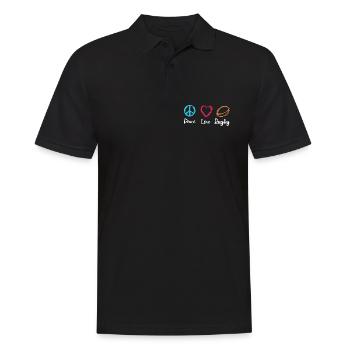 Paix Amour Rugby - Polo Homme - noir - Devant - Kai (181cm)