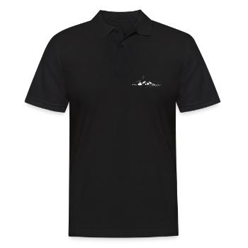 SkylineSauerland white - Men's Polo Shirt - black - Front - Kai (181cm)