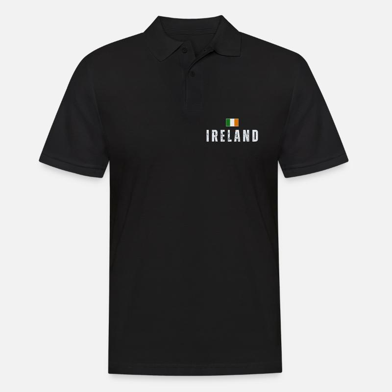 Drapeau de l’Irlande, Irish Pride - Polo Homme - noir