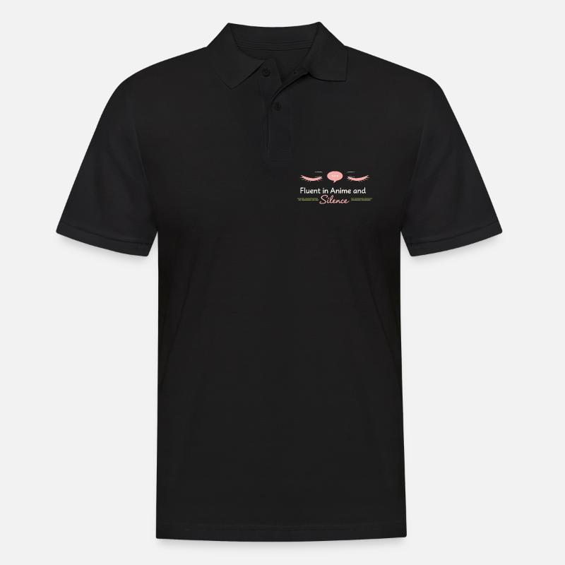 Anime-introvert Weeb Stubenhocker - Männer Poloshirt - Schwarz