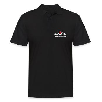 Schwarzwald mit Herzschlag und Herz Hut Berge - Männer Poloshirt - Schwarz - Vorne - Kai (181cm)
