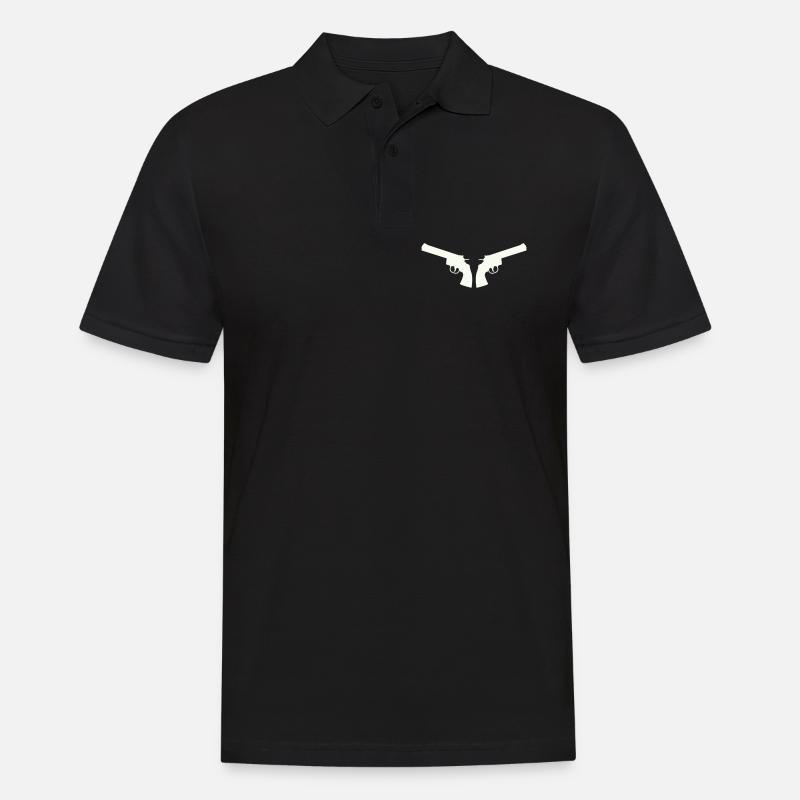 waffen- - Männer Poloshirt - Schwarz