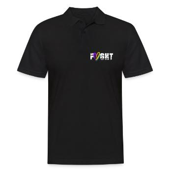 Blasenkrebs Krebs Blase - Männer Poloshirt - Schwarz - Vorne - Kai (181cm)