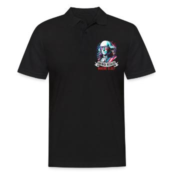American Patriotic USA Design - Polo Homme - noir - Devant - Kai (181cm)