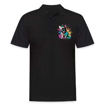 Chiens Bouledogue Français Amateurs de chiens - Polo Homme - noir - Devant - Kai (181cm)