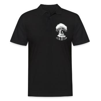 Buddhist Meditation Zen Buddha Buddhismus und Yoga - Männer Poloshirt - Schwarz - Vorne - Kai (181cm)
