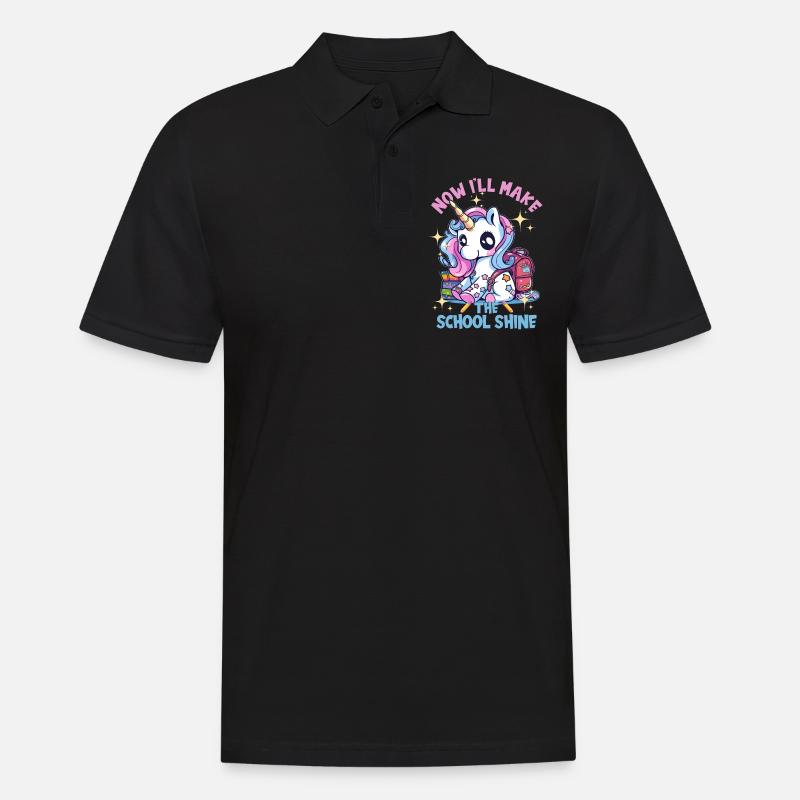 Schulkind Zur Einschulung Goodbye Kindergarten - Männer Poloshirt - Schwarz