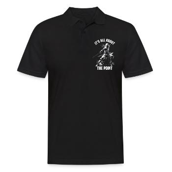 Masque Fencer Sport Design Sur Jeu Sur L’escrime De Combat - Polo Homme - noir - Devant - Kai (181cm)