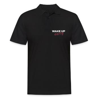 Wake up early - Polo Homme - noir - Devant - Kai (181cm)