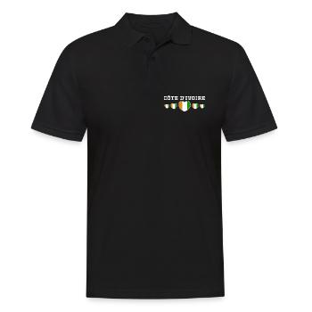 Ivory Coast Pride Cote D'Ivoire Heritage Elephant - Polo Homme - noir - Devant - Kai (181cm)