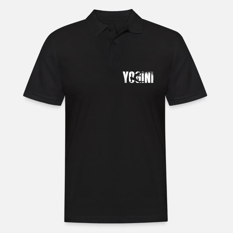 Yogini - Männer Poloshirt - Schwarz