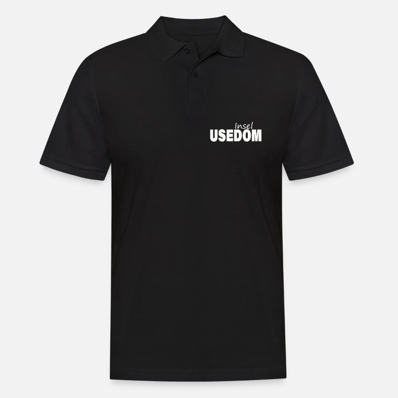 USEDOM - Männer Poloshirt - Schwarz