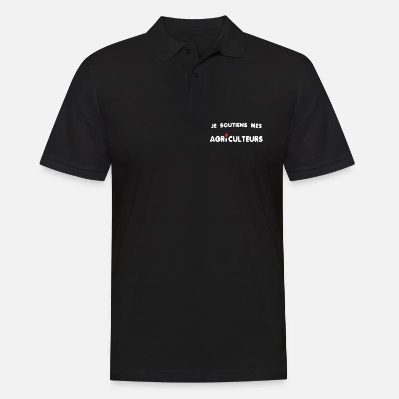 Bauer und Bauer - Männer Poloshirt - Schwarz