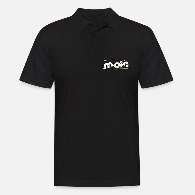 Moin - Männer Poloshirt - Schwarz