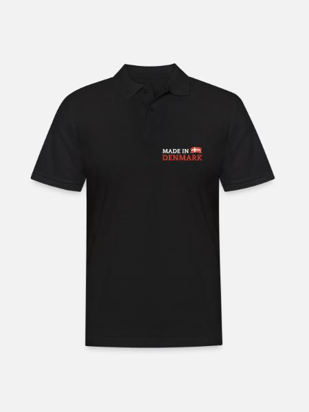 Made in Denmark, Danish pride - Men's Polo Shirt - black