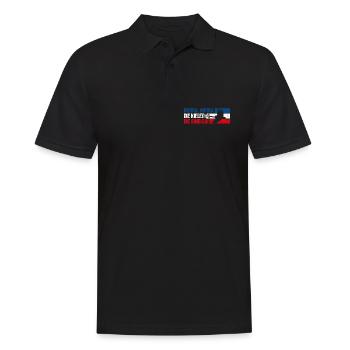 Kiel Fußball - Männer Poloshirt - Schwarz - Vorne - Kai (181cm)
