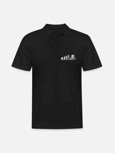 Évolution du gravel - Polo Homme - noir