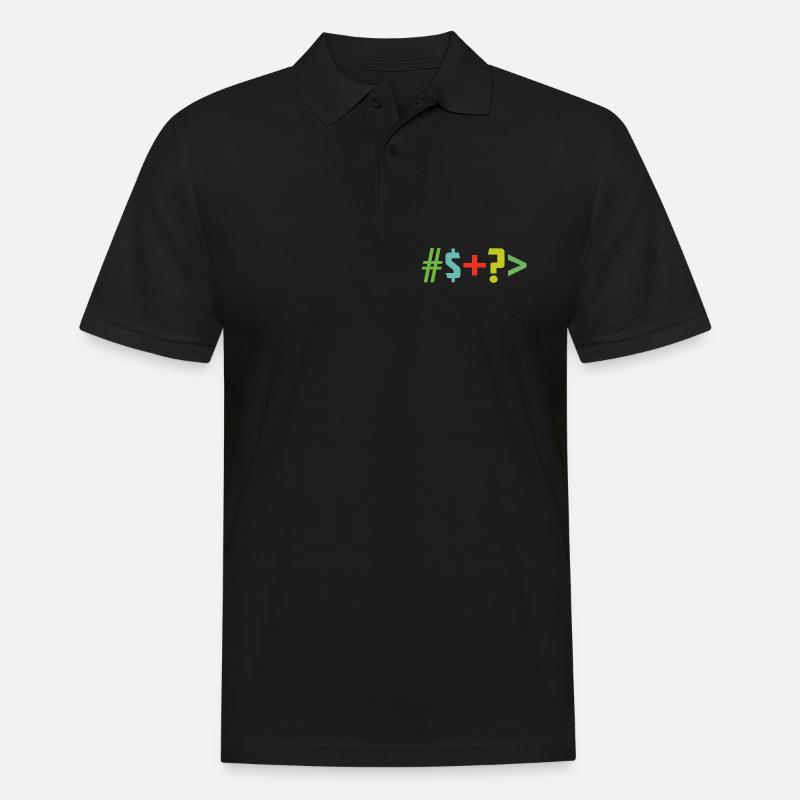 Sonderzeichen - Männer Poloshirt - Schwarz