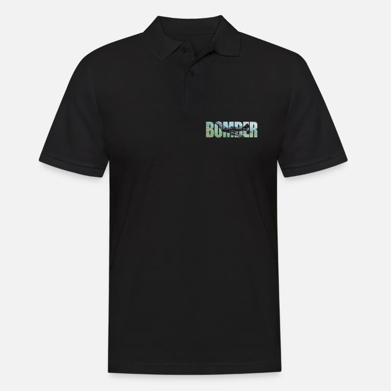 Bomber IL-2 - Männer Poloshirt - Schwarz