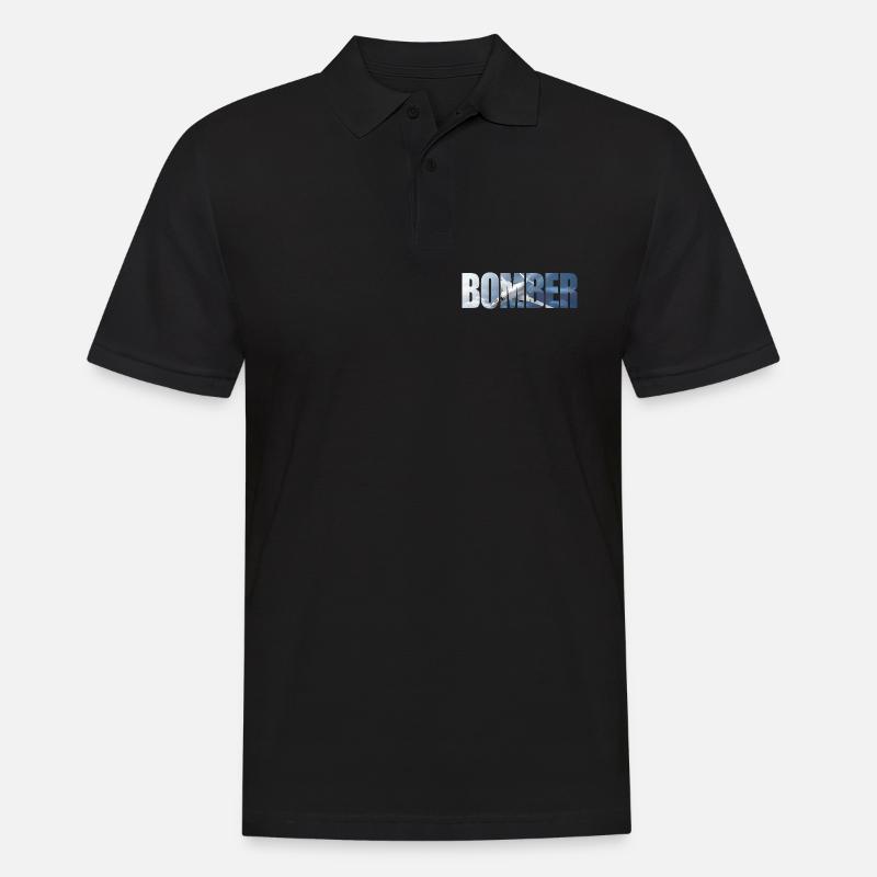 Bomber Tu-160 - Men's Polo Shirt - black