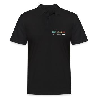 Busfahrer Und Meine Follower - Männer Poloshirt - Schwarz - Vorne - Kai (181cm)
