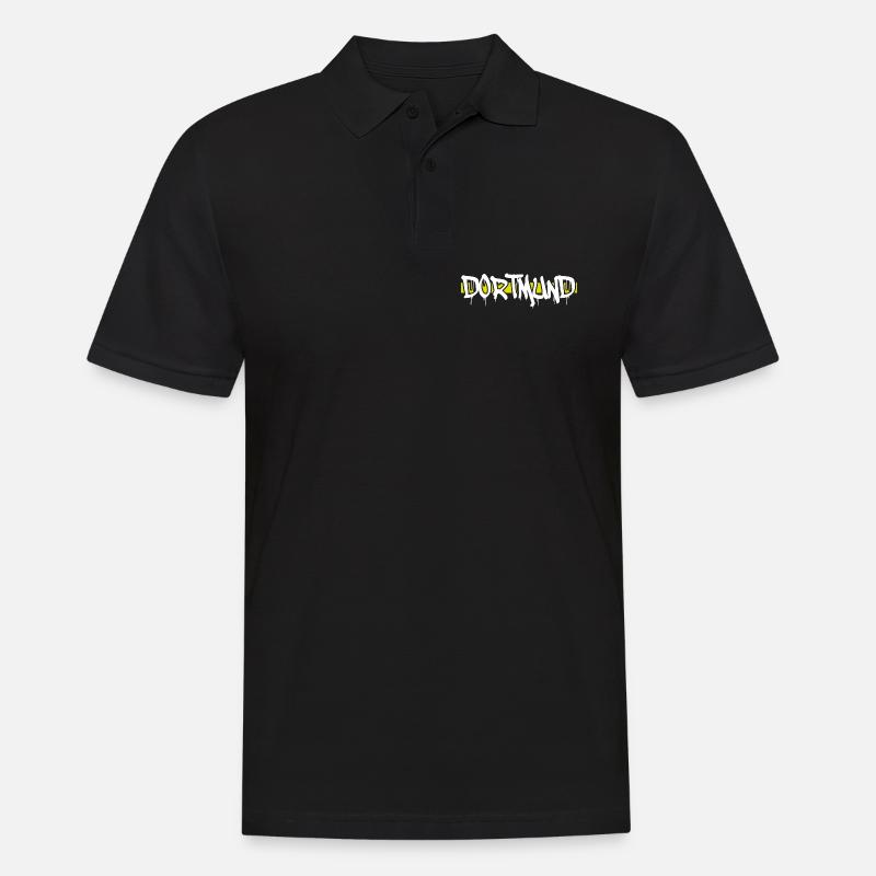 Dortmund - Männer Poloshirt - Schwarz