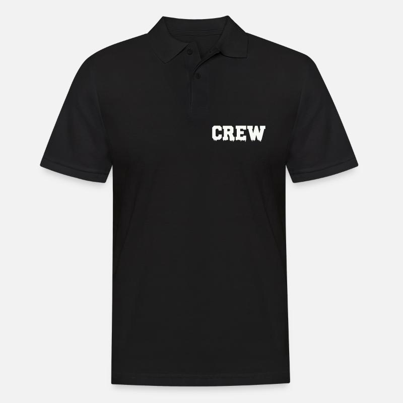 crew - Männer Poloshirt - Schwarz