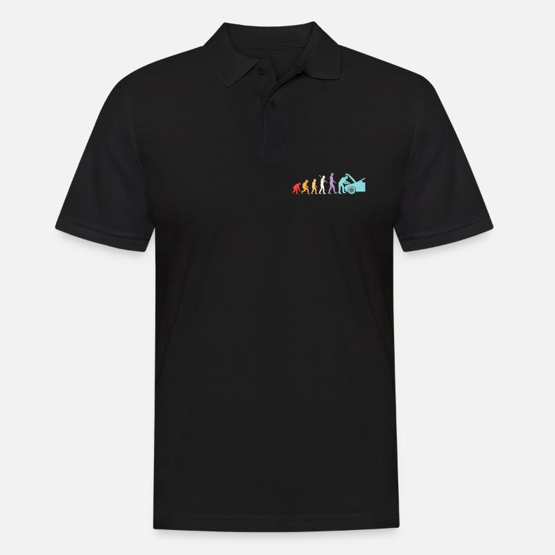 Evolution Mekaniker Humor Mekaniker Garage - Herre poloshirt - sort