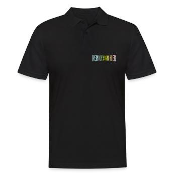 No Design Here Funny Statement Shirt - Men's Polo Shirt - black - Front - Kai (181cm)