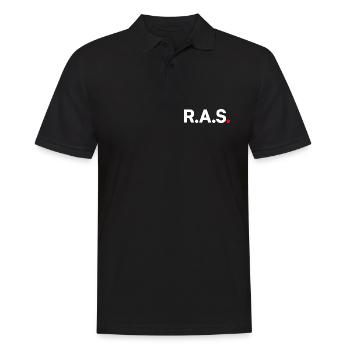 Nichts zu berichten - Männer Poloshirt - Schwarz - Vorne - Kai (181cm)