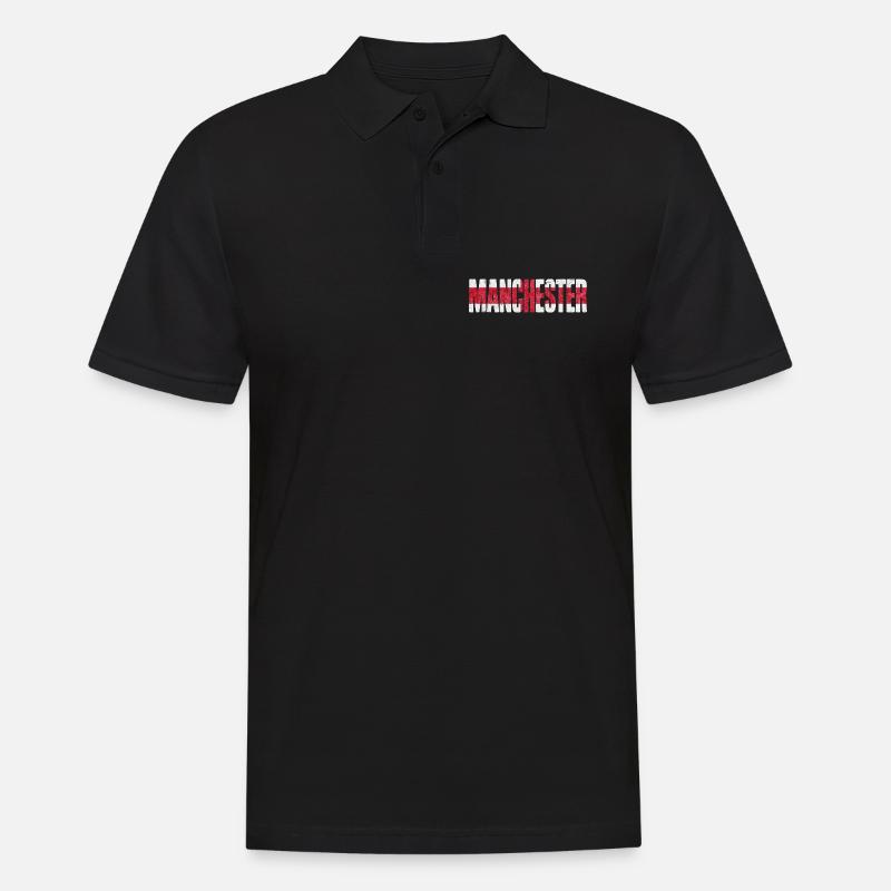 Manchester England - Männer Poloshirt - Schwarz