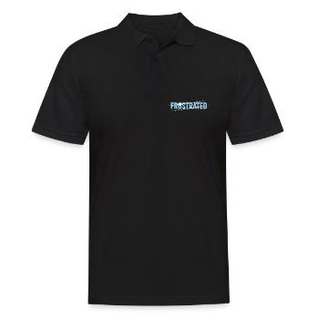Frustrated statement for stressed people - Men's Polo Shirt - black - Front - Kai (181cm)