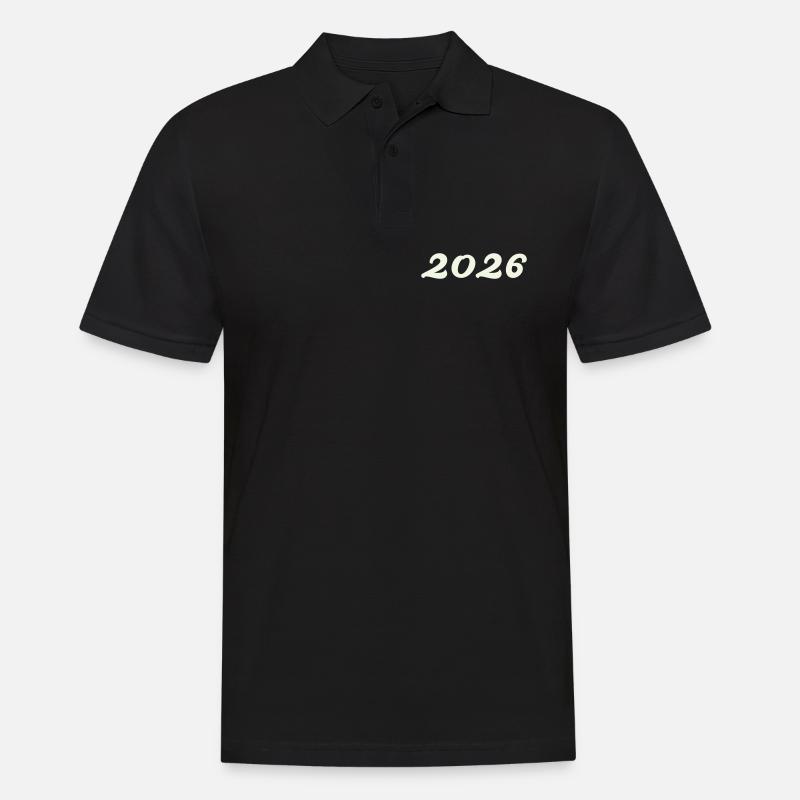 2026 - Männer Poloshirt - Schwarz