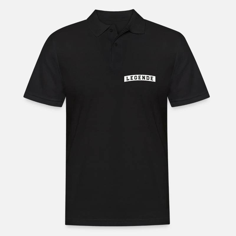 legende - Männer Poloshirt - Schwarz