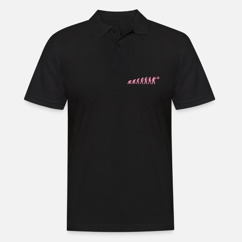 Evolution der Snackzeit - Männer Poloshirt - Schwarz
