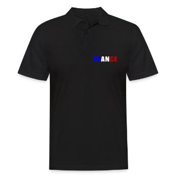 France Flag Design - Men's Polo Shirt - black - Front - Kai (181cm)