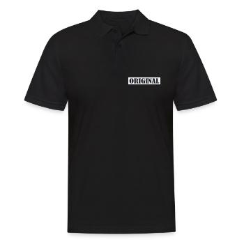 original- - Männer Poloshirt - Schwarz - Vorne - Kai (181cm)
