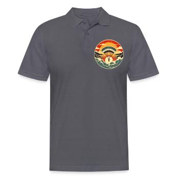 Skydiving - Men's Polo Shirt - charcoal grey - Front - Nico (186cm)