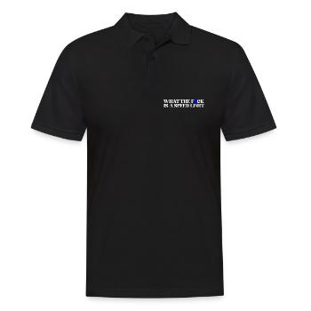 Auto  - Männer Poloshirt - Schwarz - Vorne - Kai (181cm)