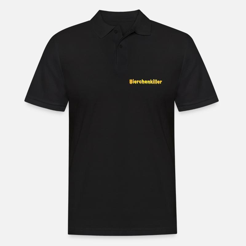 Bierchenkiller, Biertrinker, Bierchen, Bier - Männer Poloshirt - Schwarz